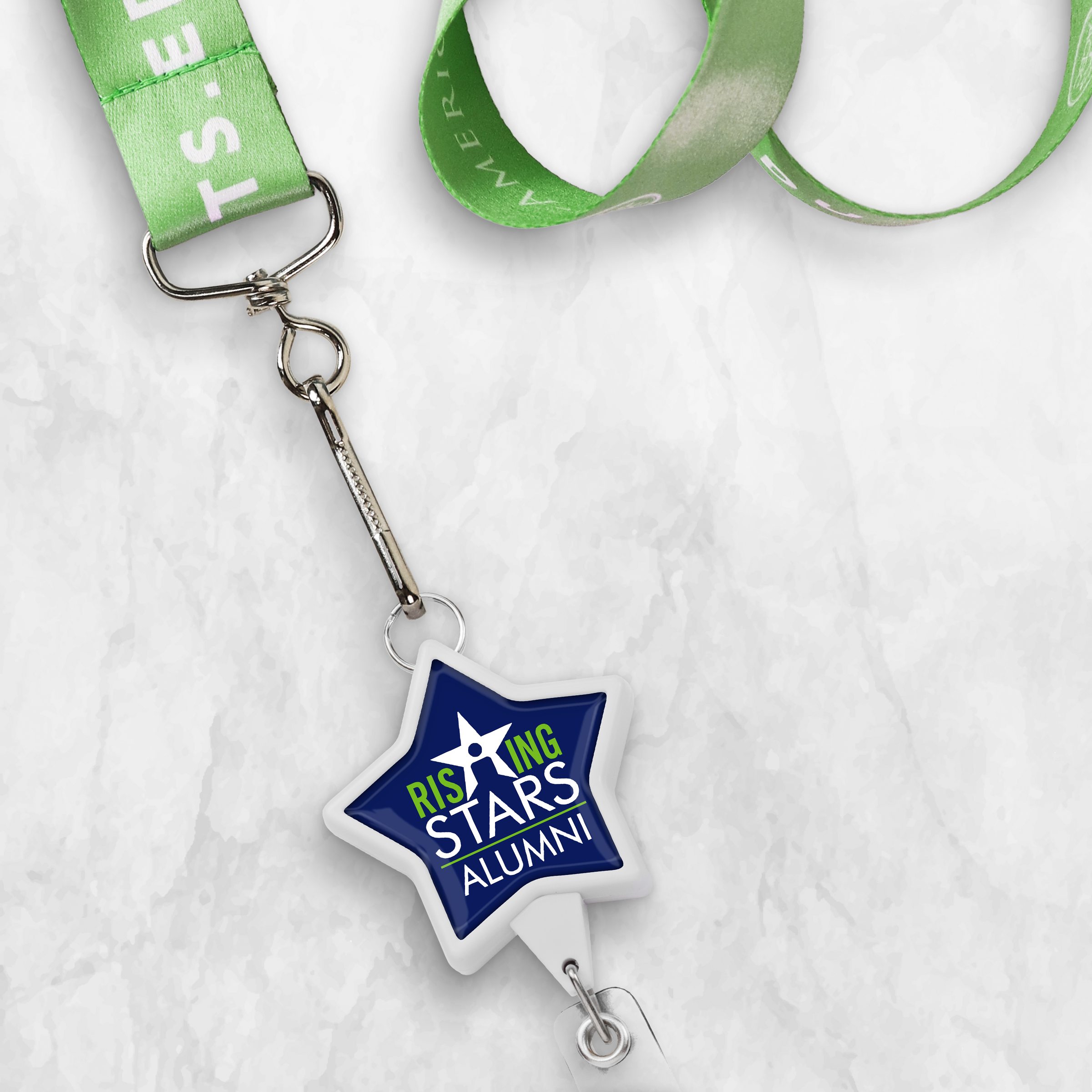 BHR86 | JUMBO Star Badge Reel with Lanyard Attachment