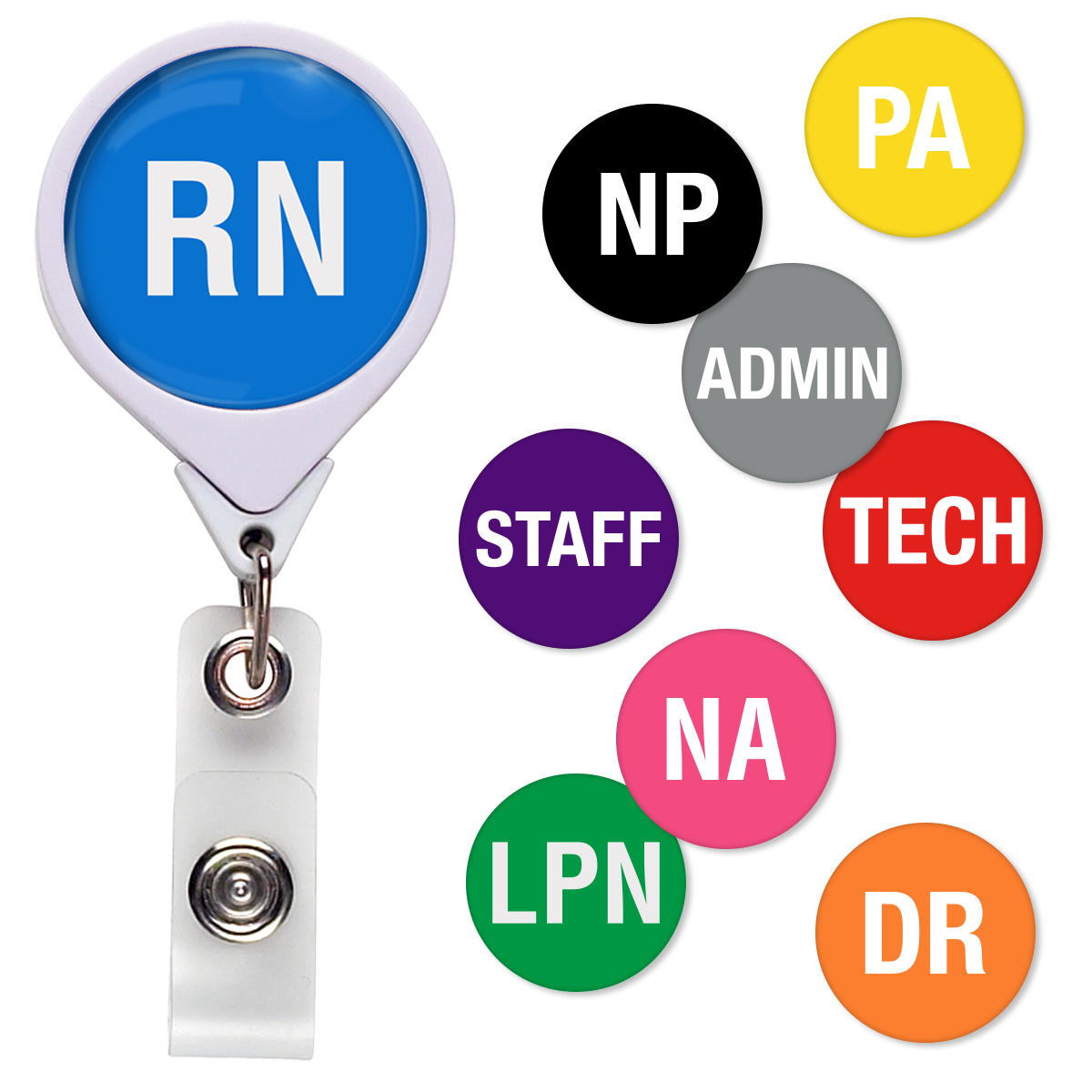 Pre-Decorated Position Badge Reels