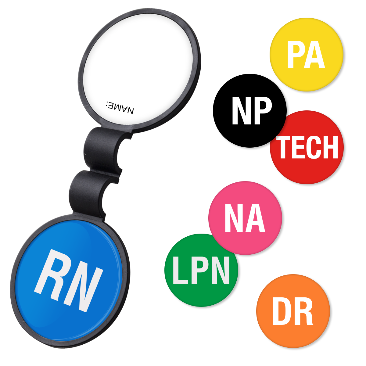 Pre-Decorated Position Stethoscope ID Tags