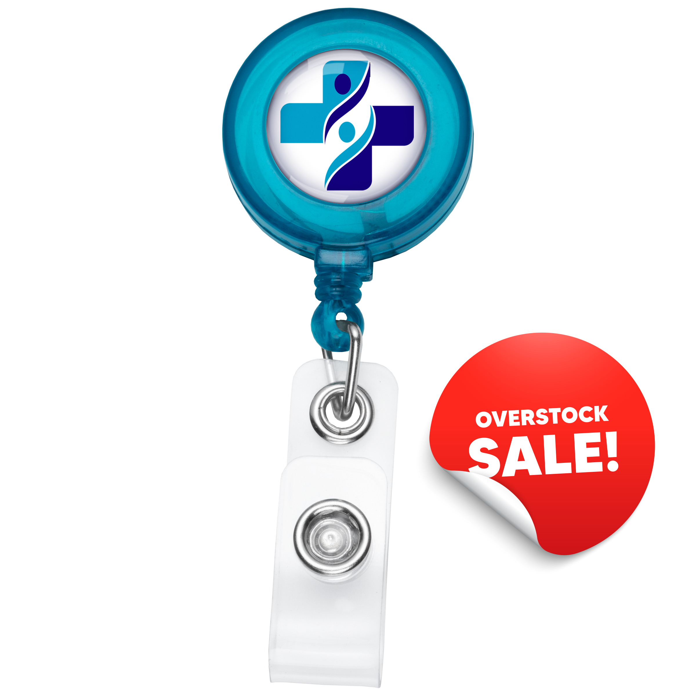 OVERSTOCK:: TBH1IB | BETTER Translucent Round Badge Reel