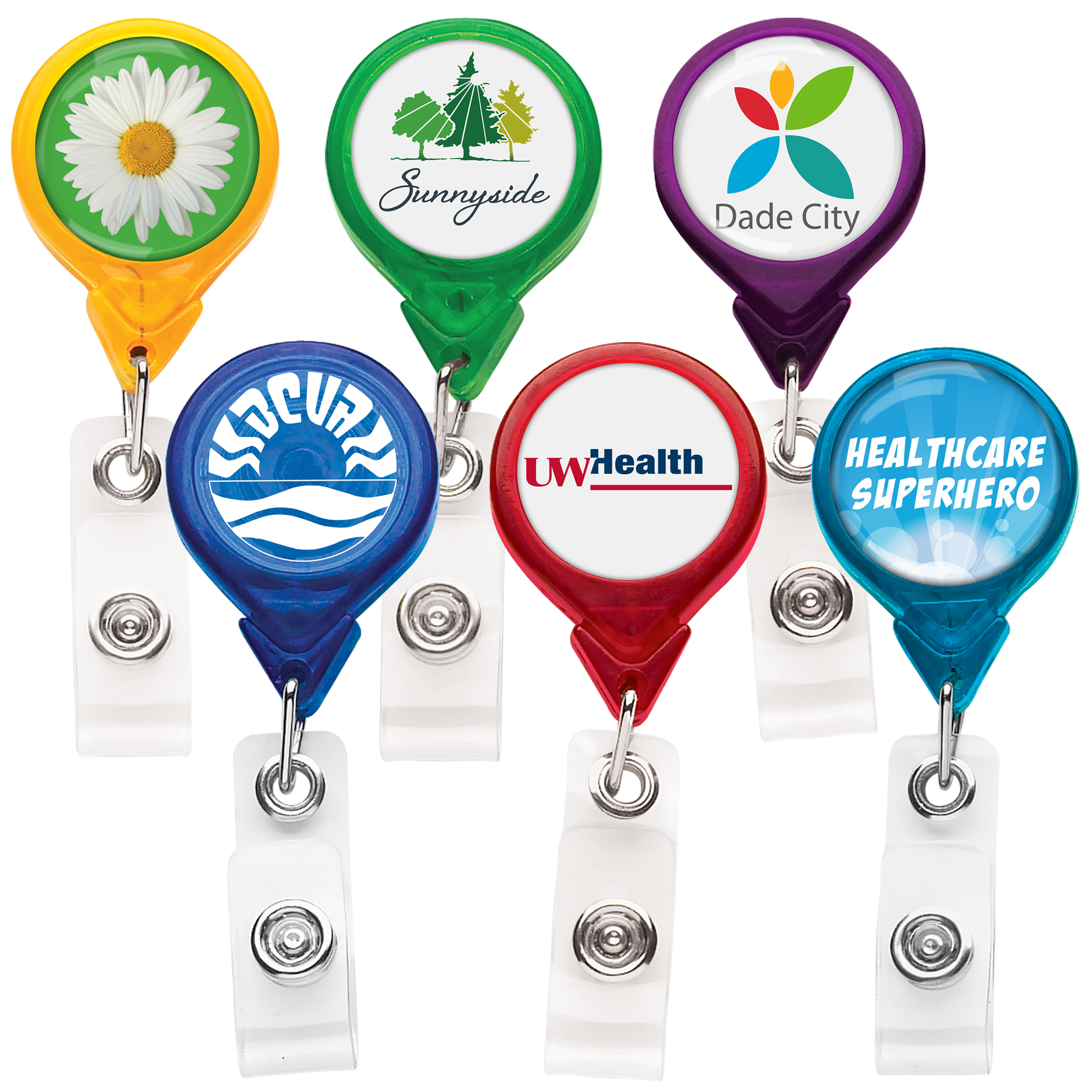 TBH3 | BEST Translucent Round Badge Reel