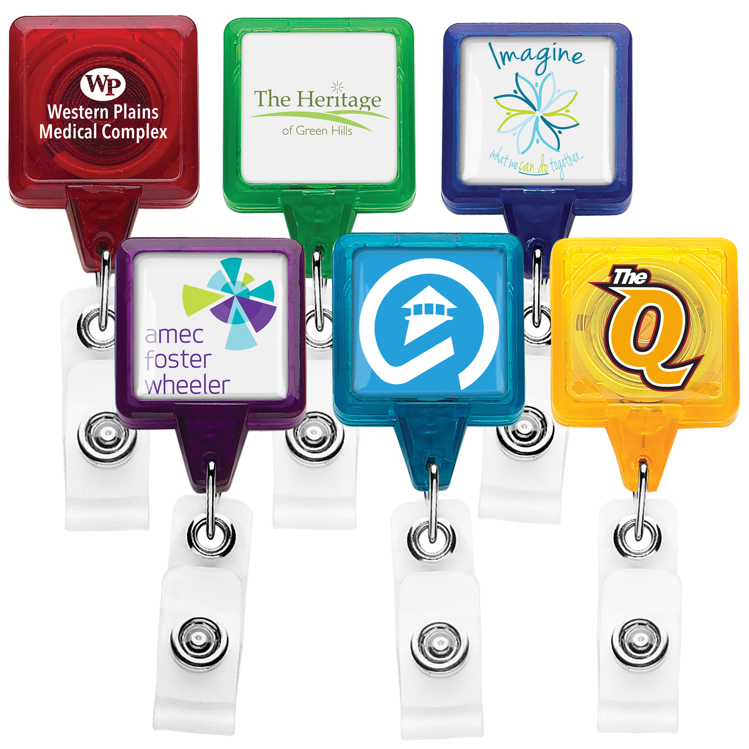 TBHS3 | BEST Translucent Square Badge Reel