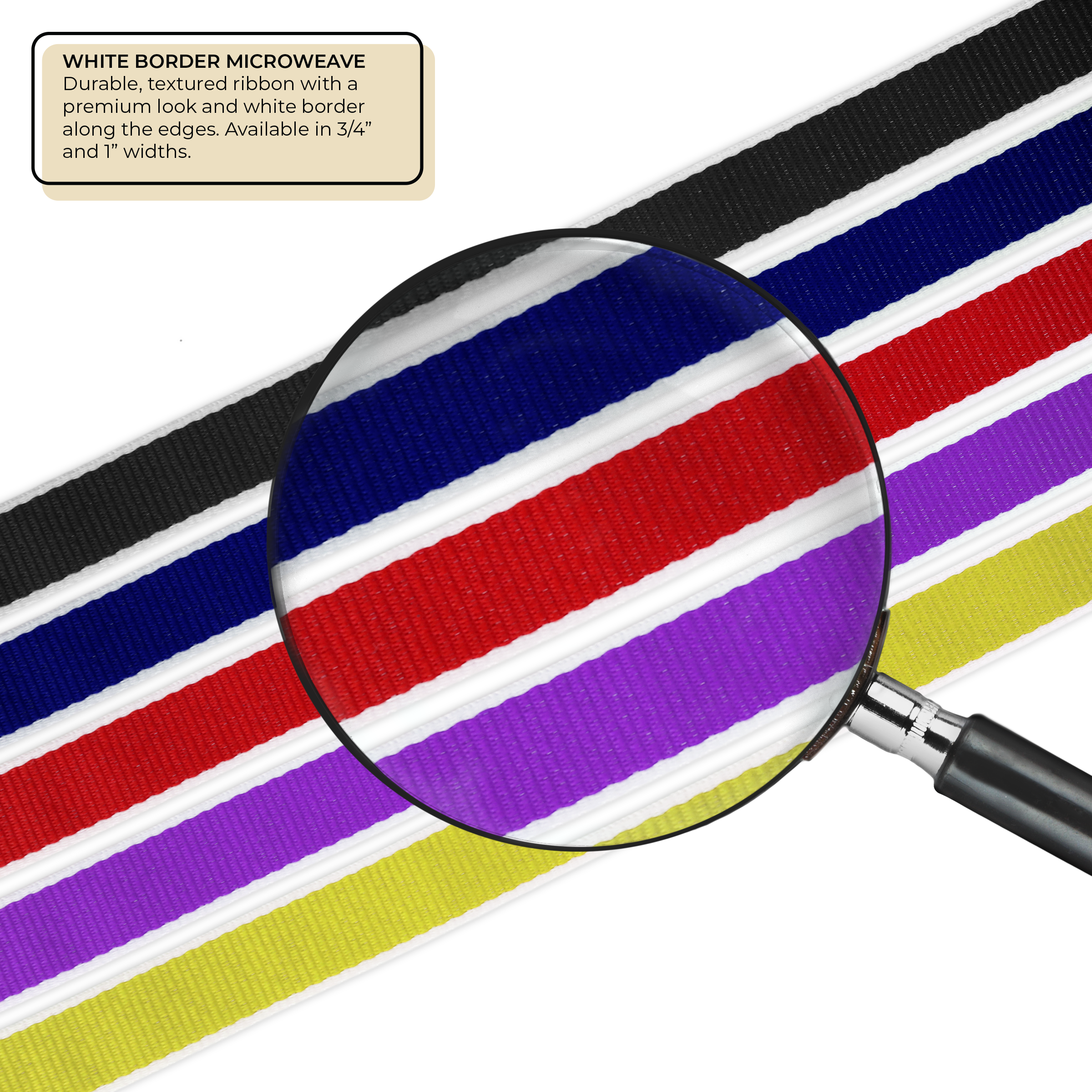 BHW013 | 3/4" White Border Silkscreen Lanyards