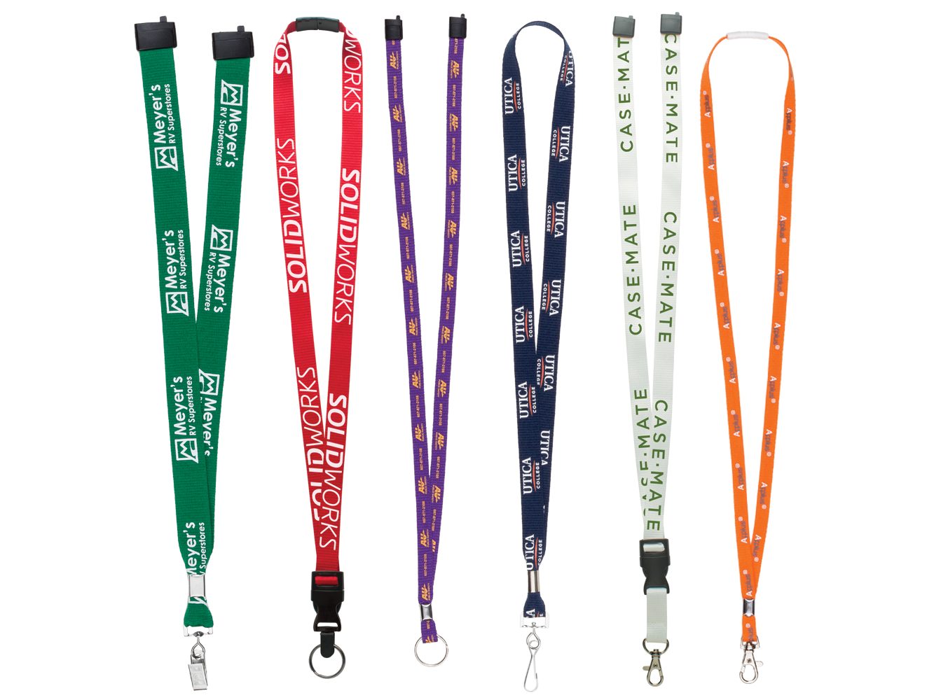 BH0014:  1″ MicroWeave Silk Screen Lanyard