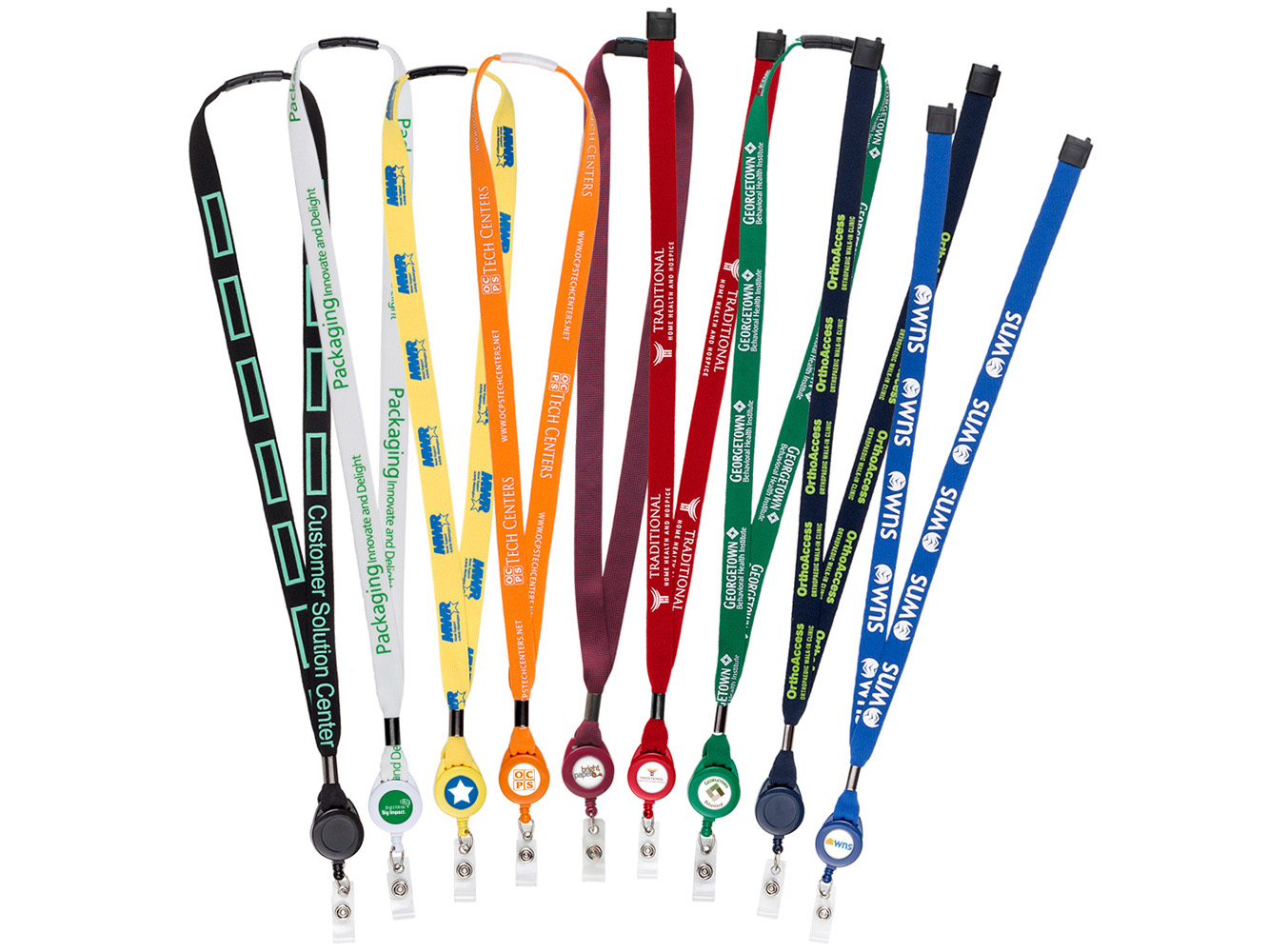 BH700:  5/8″ OptiWeave Lanyard Badge Reel