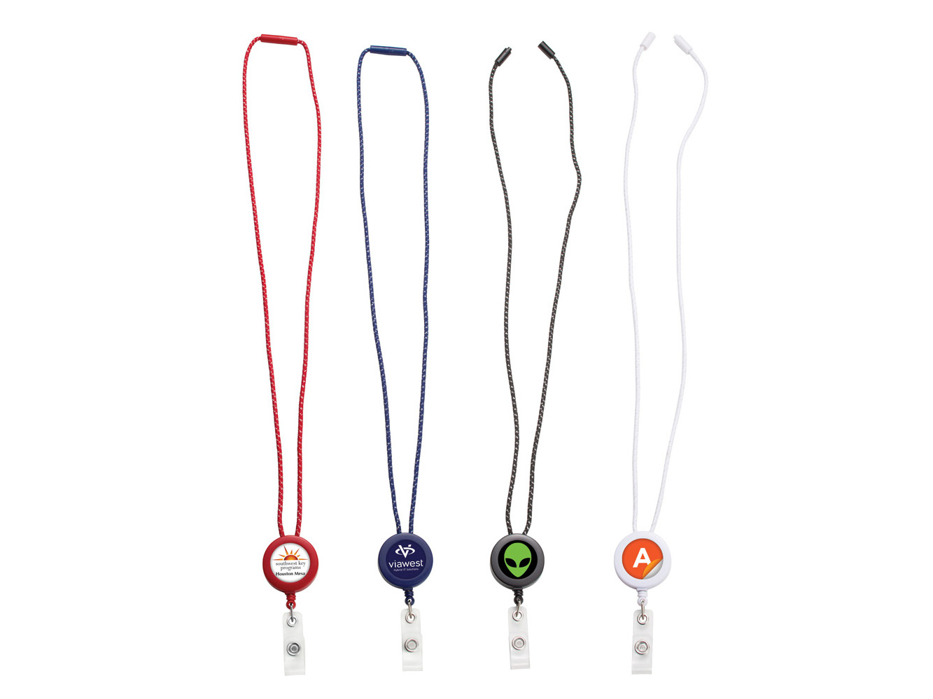 BH799:  Roped Lanyard Badge Reel