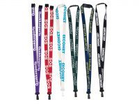 BH2050:  5/8" Bamboo Silk Screen Lanyard