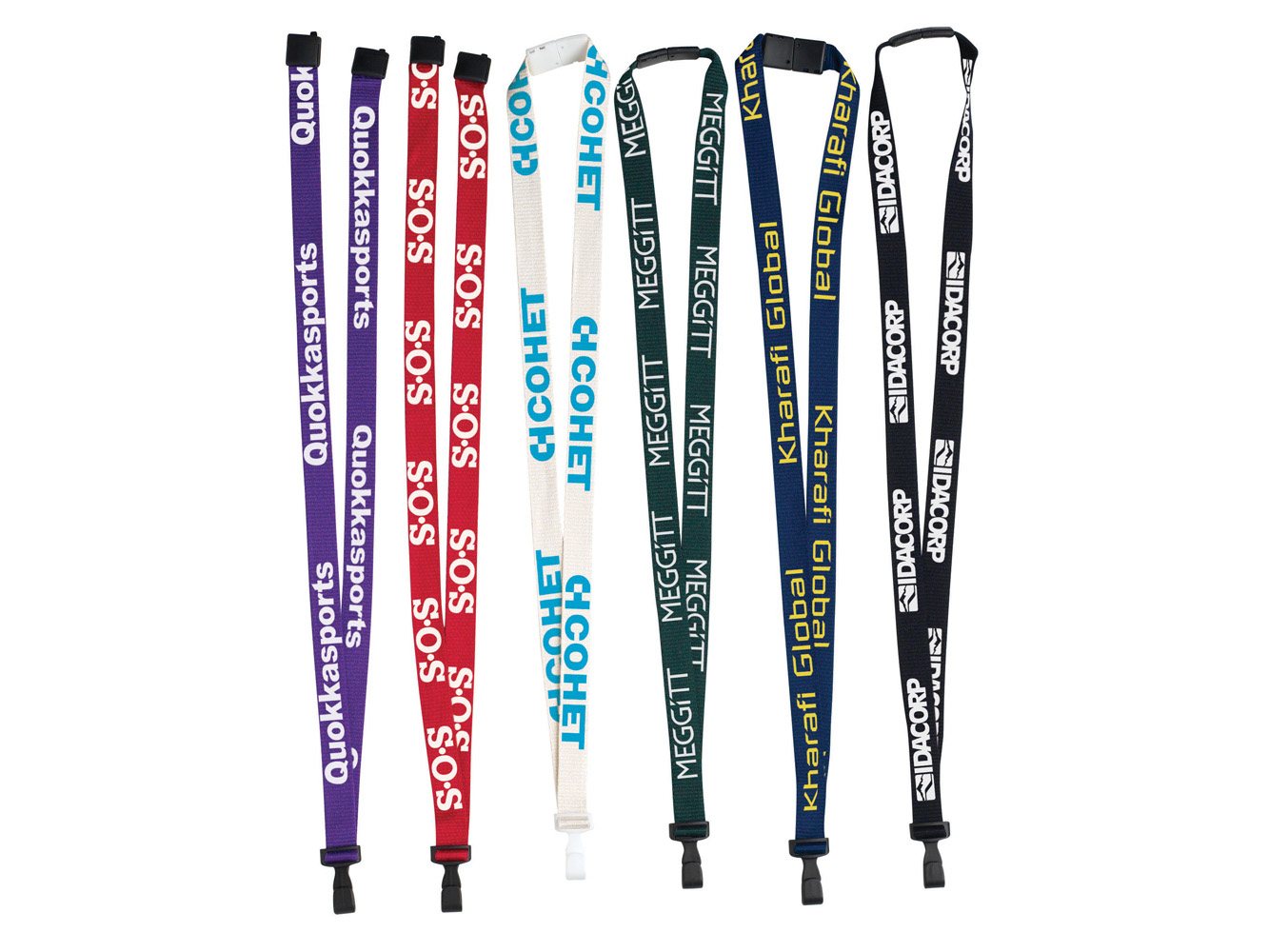 BH2055:  3/8″ Bamboo Silk Screen Lanyard