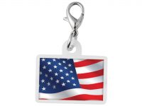BC18:  Rectangle Badge Reel Charm