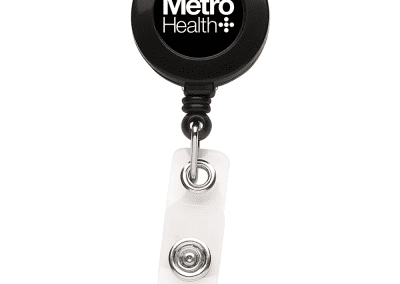 BH1 Round Badge Reel - Black