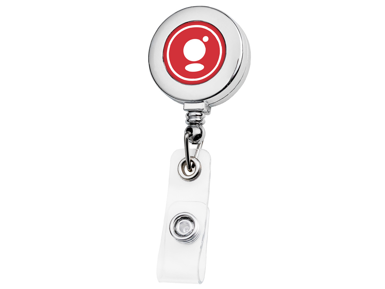 BH3030CH:  Chrome Round Badge Reel