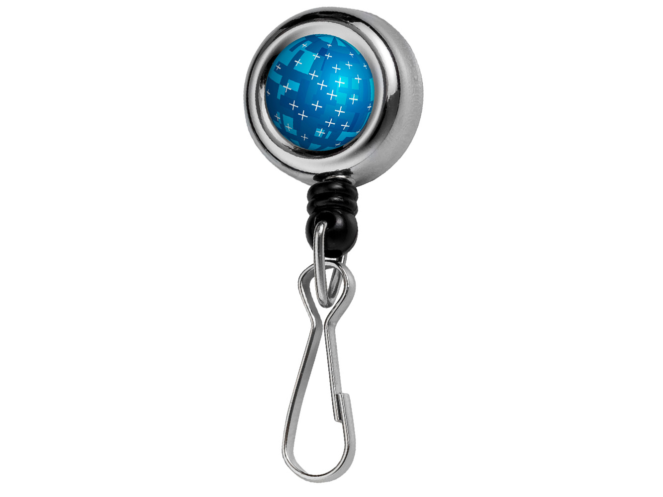 BH340CH:  Chrome Metal Badge Reel