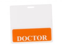 BHB3:  DR - Doctor (Orange 1575C) Position Badge Buddies