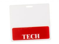 BHB9:  TECH - Technician (Red 485C) Position Badge Buddies
