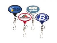 BHBA66:  Bamboo JUMBO Oval Badge Reel