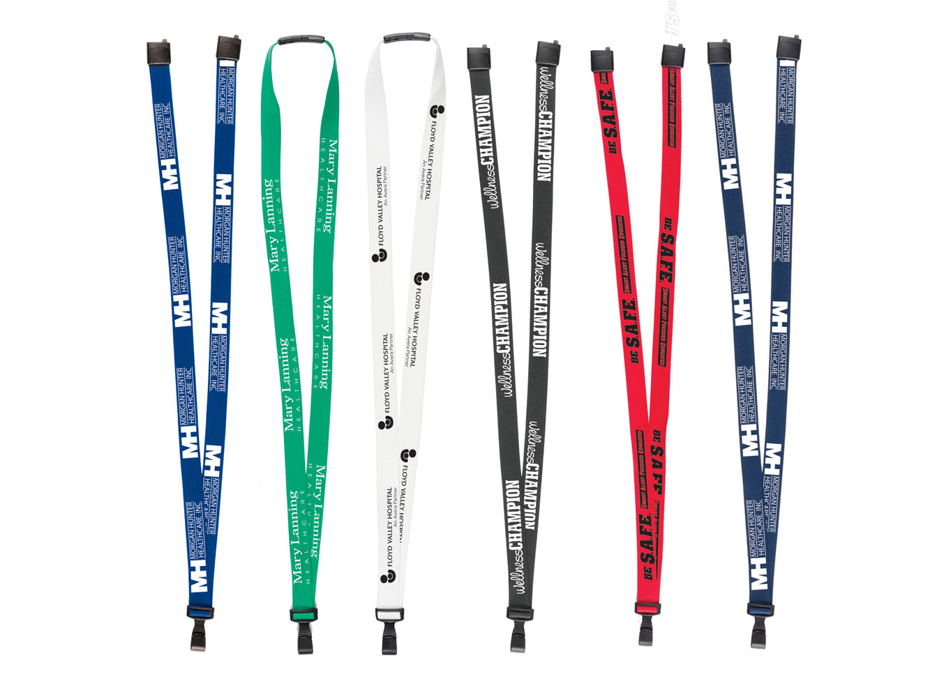 BHML3:  3/8″ Anti-Microbial Silk Screen Lanyard