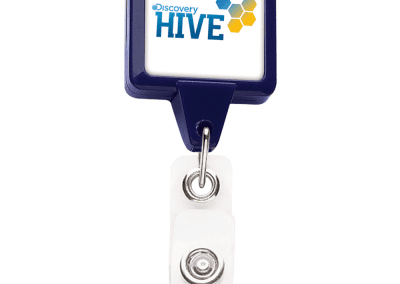 BHS3 Square Badge Reel - Blue