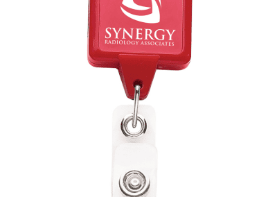 BHS3 Square Badge Reel - Red