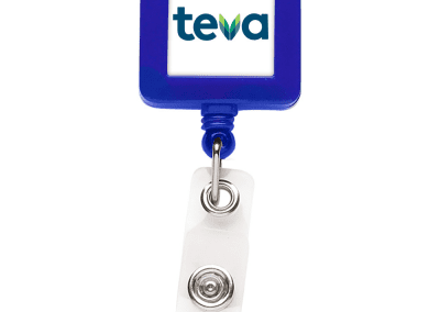 BHS7 Square Badge Reel - Blue