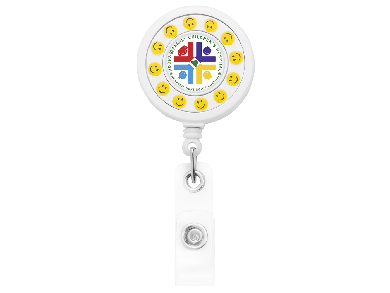 BHSP4: Smiley Spinner Badge Reel