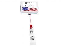 BHU18:  Patriot JUMBO Rectangle Badge Reel
