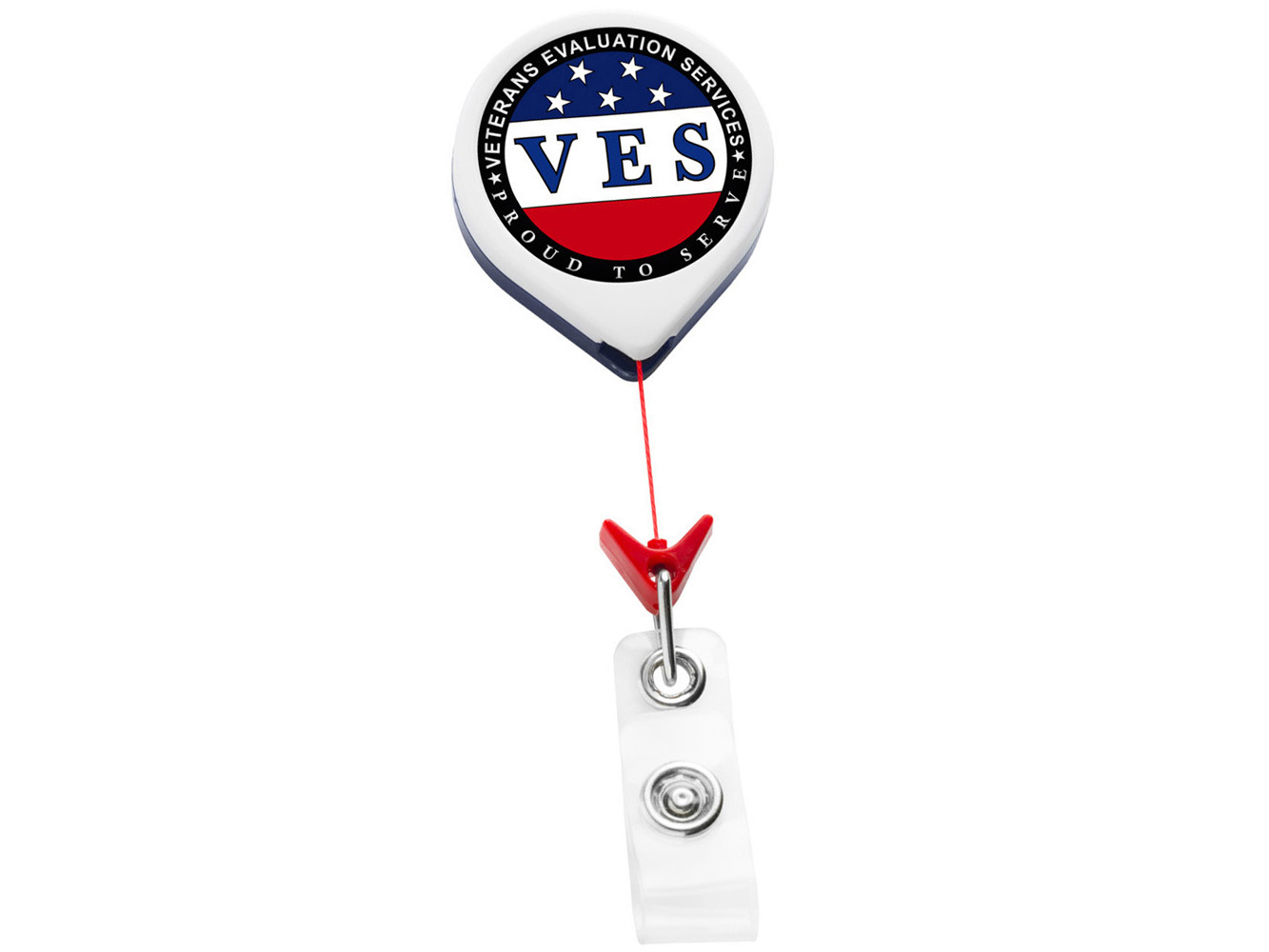 BHU44:  Patriot JUMBO Round Badge Reel