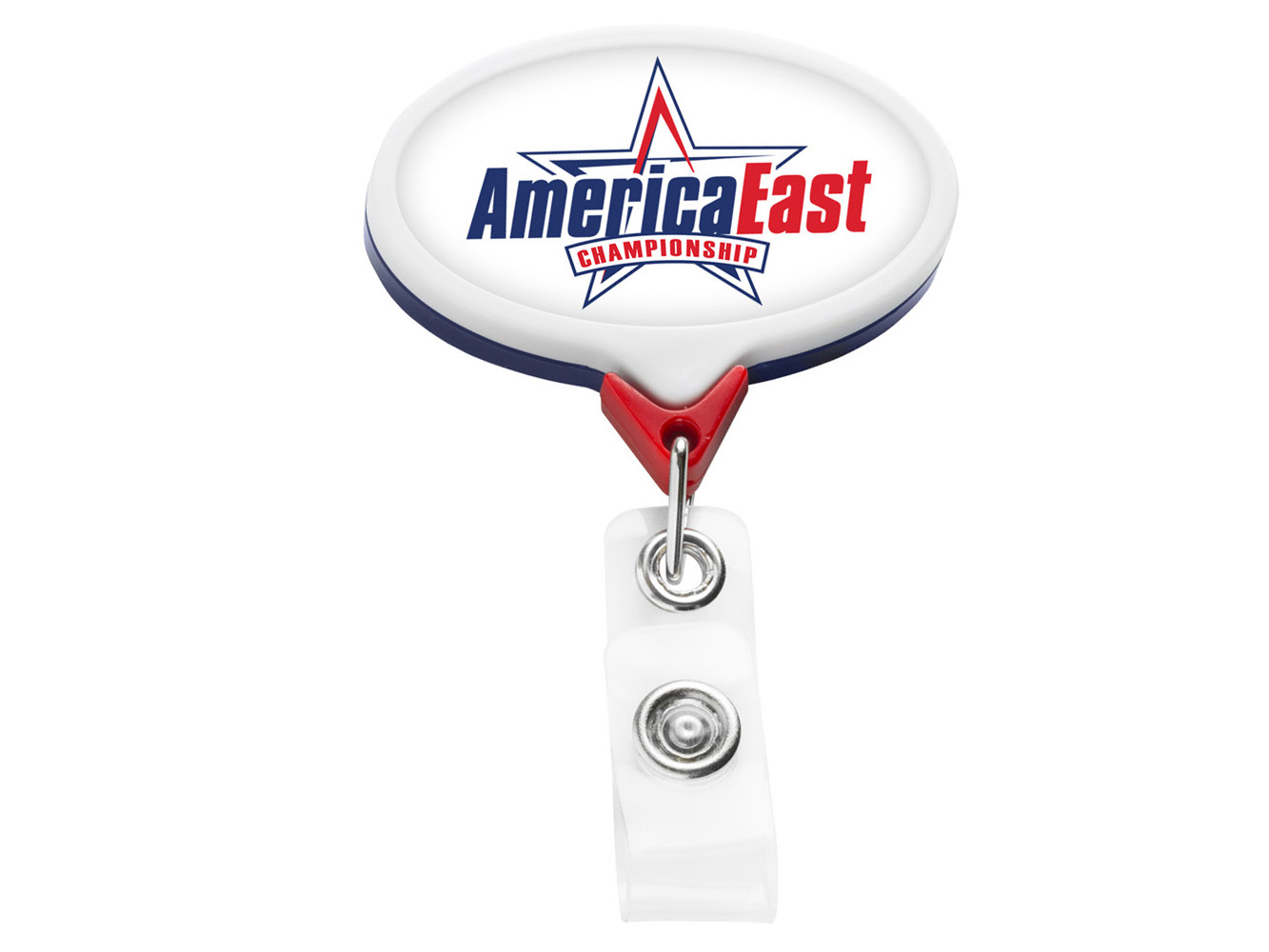 BHU66:  Patriot JUMBO Oval Badge Reel