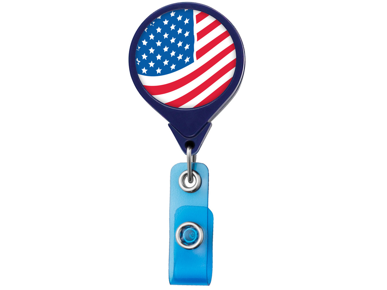 RF011: US Flag JUMBO Theme Badge Reel