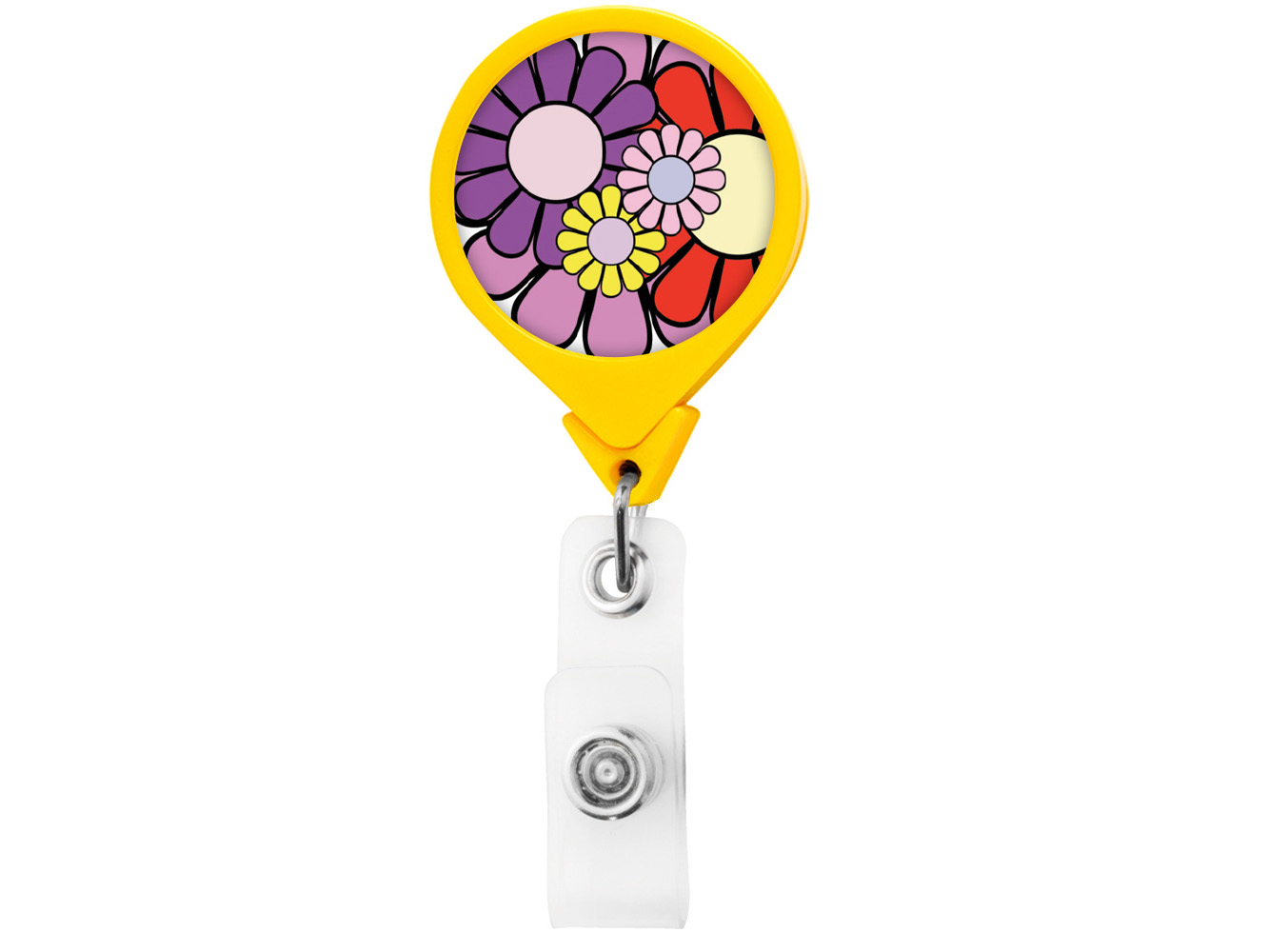 RF013: Daisies JUMBO Theme Retractable Badge Reel