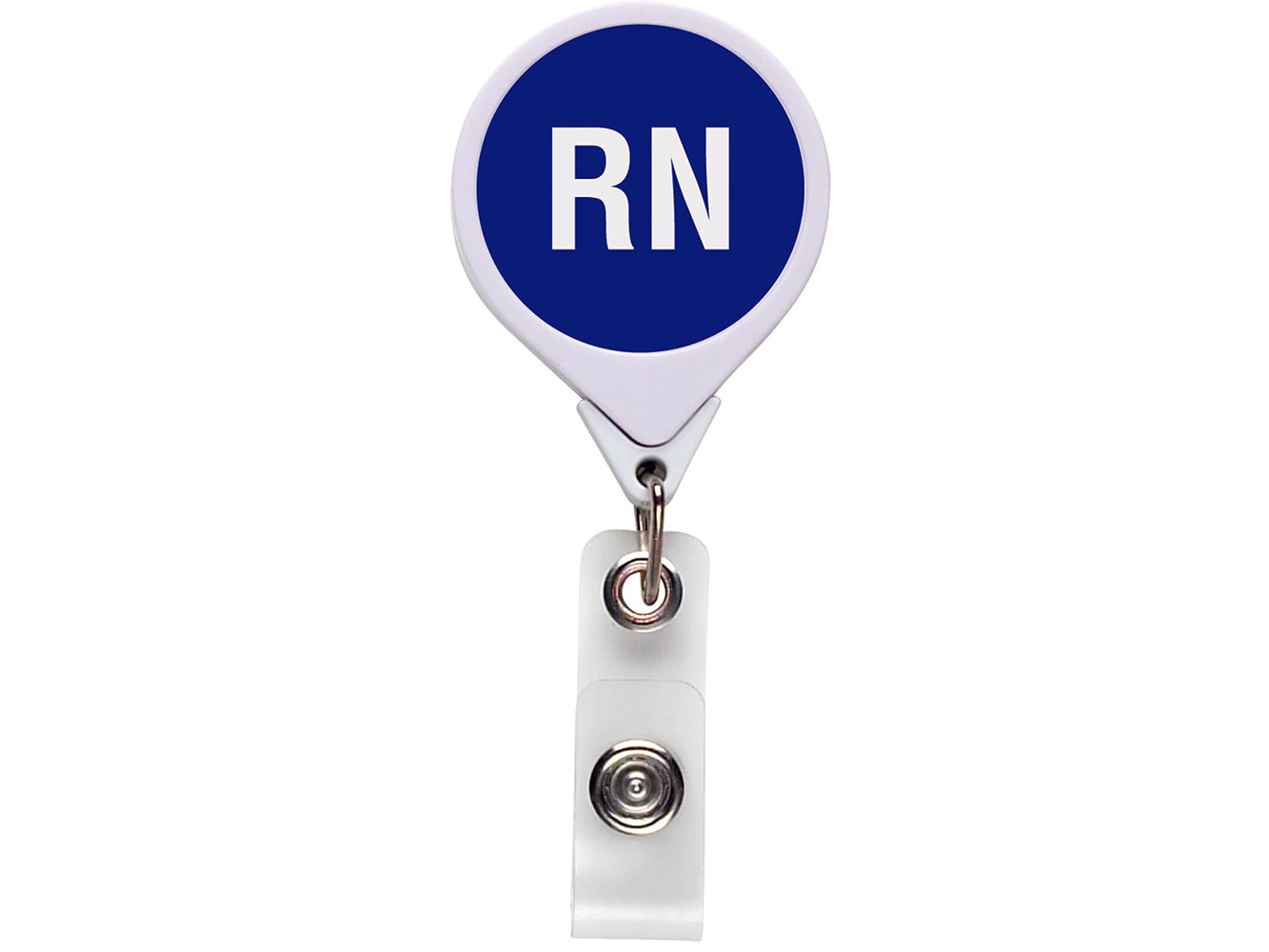 RF015:  RN-Registered Nurse (Blue 285C) JUMBO Position Badge Reel