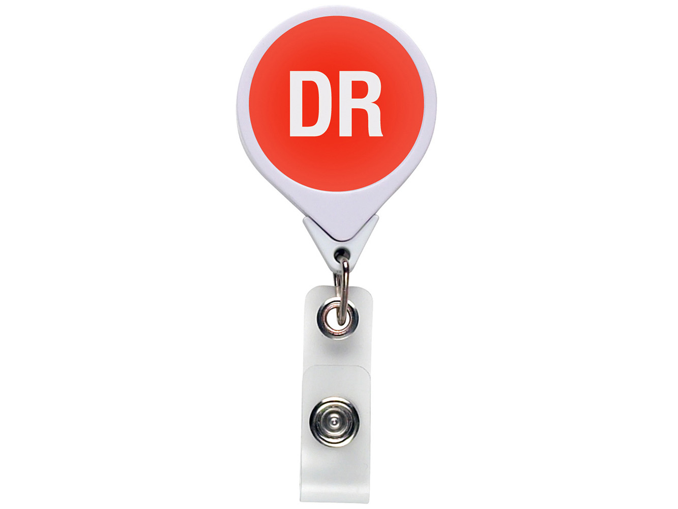 RF016:  DR-Doctor (Orange 1575C) JUMBO Position Badge Reel