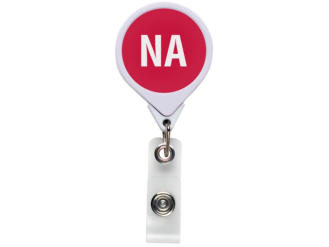 RF018:  NA-Nursing Assistant(Pink 1915C) JUMBO Position Badge Reel