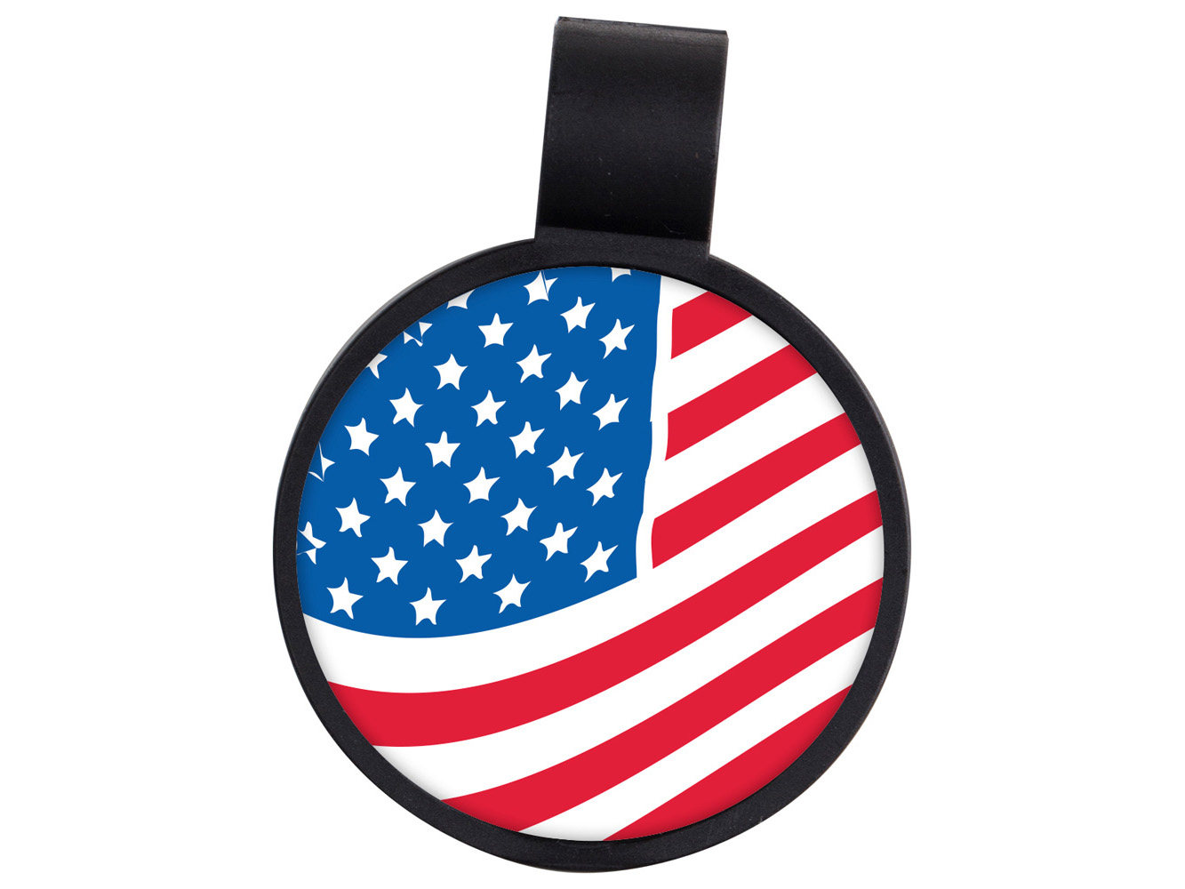 STF11: US Flag Anti-Microbial Stethoscope ID Tag