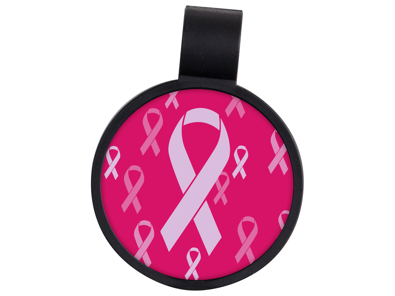STF1: Pink Ribbon Anti-Microbial Stethoscope ID Tag