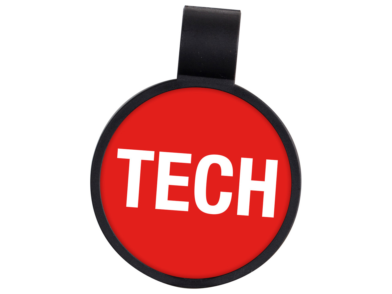 STP19: TECH – Technician (Red 485C) Anti-Microbial Position Stethoscope ID Tag