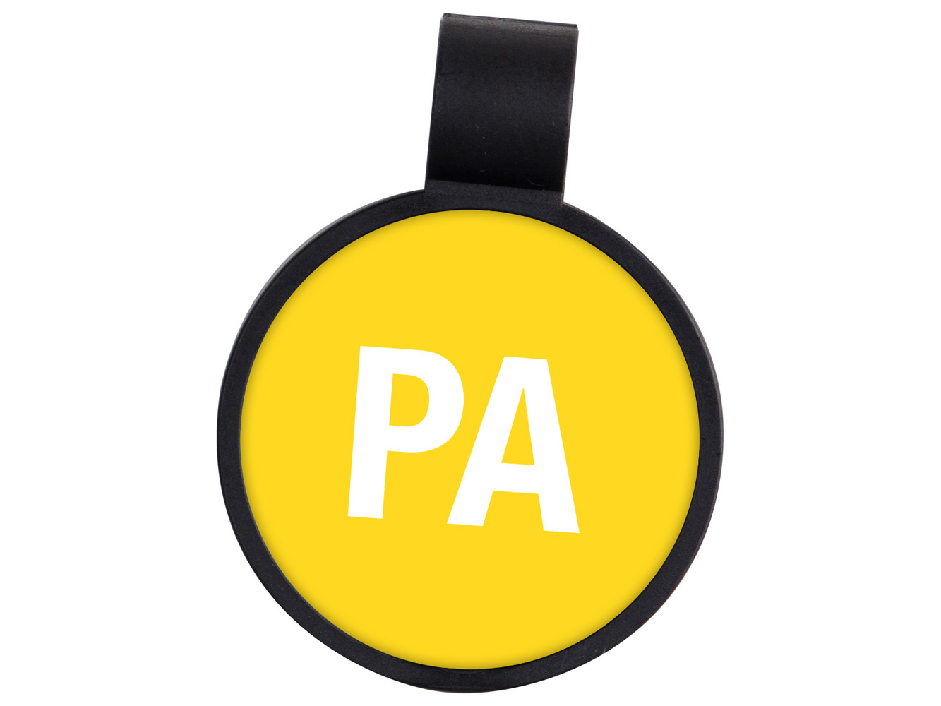 STP22: PA – Physician Assistant (Yellow 115C) Anti-Microbial Stethoscope ID Tag