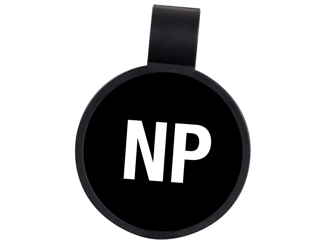 STP23: NP – Nurse Practitioner (Black) Anti-Microbial Stethoscope ID Tag