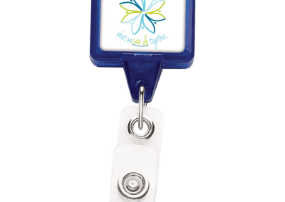 TBHS3 Translucent Square badge Reels -  Blue