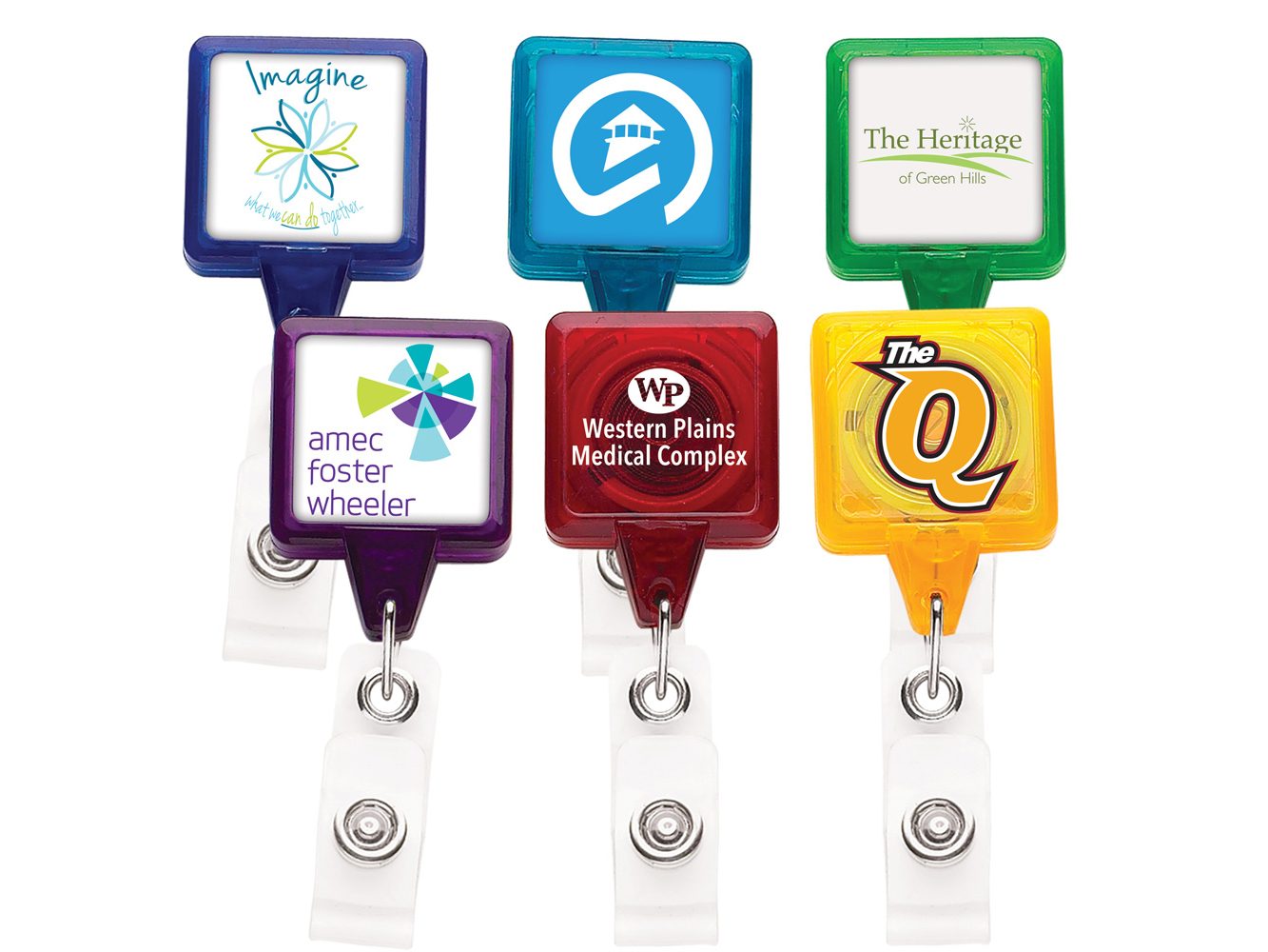 TBHS3 Translucent Square badge Reels - Best
