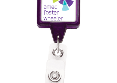 TBHS3 Translucent Square badge Reels -  Purple