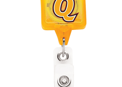 TBHS3 Translucent Square badge Reels -  Yellow