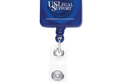 TBHS40 Translucent Square badge Reels - Blue