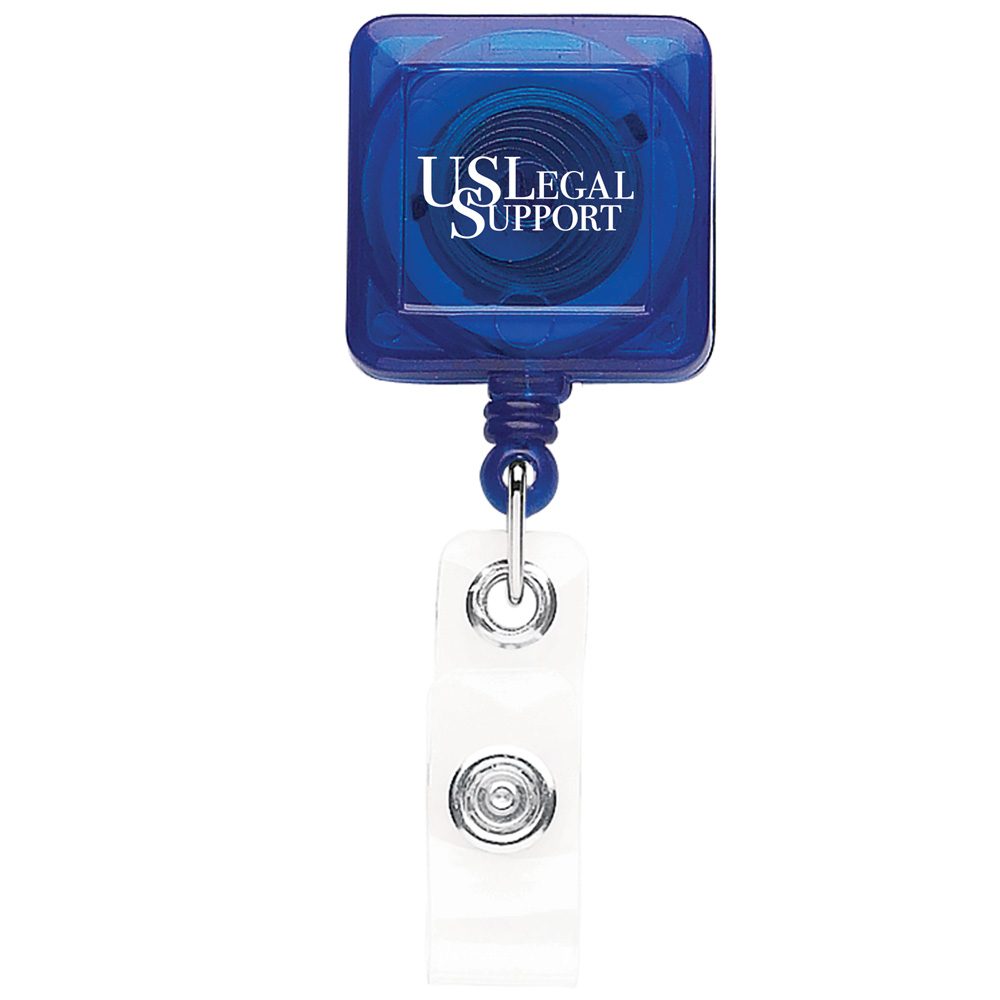 TBHS40: Better Square Badge Reel (translucent colors)