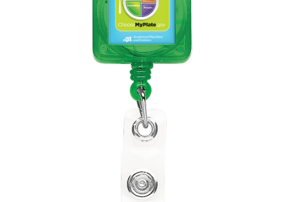 TBHS40 Translucent Square badge Reels -  Green