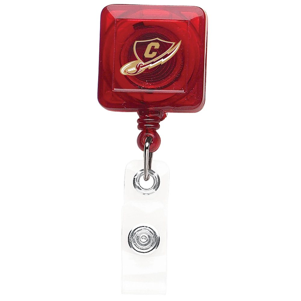 TBHS40: Better Square Badge Reel (translucent colors)