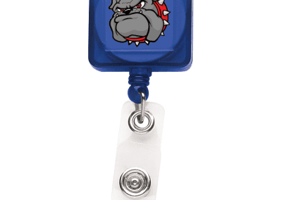 TBHS7 Translucent Square Badge Reel -  Blue