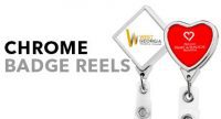 Chrome Retractable Badge Reels