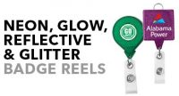 Neon, Glow-in-the-Dark, Reflective and Glitter Badge Reels