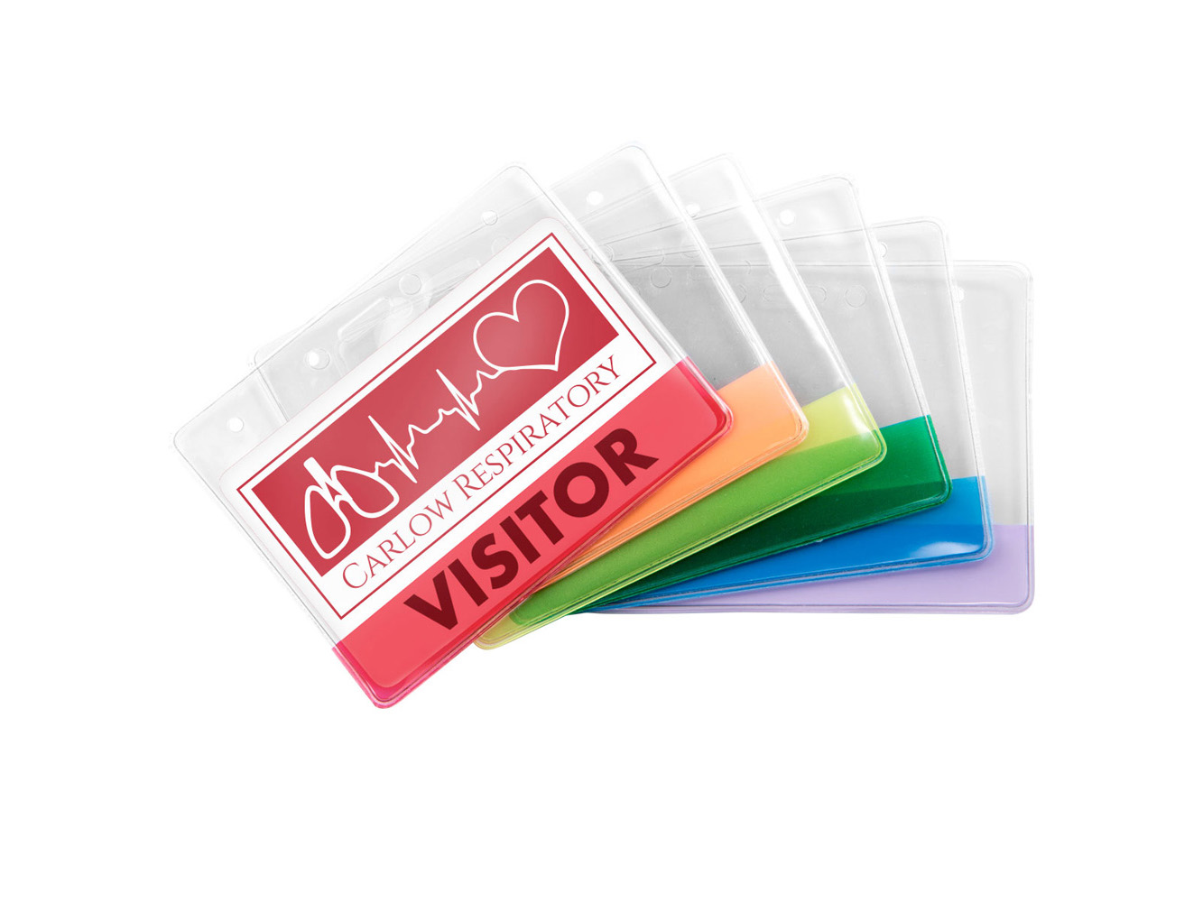 BH403: Vinyl Card Holder with Translucent Color Bar