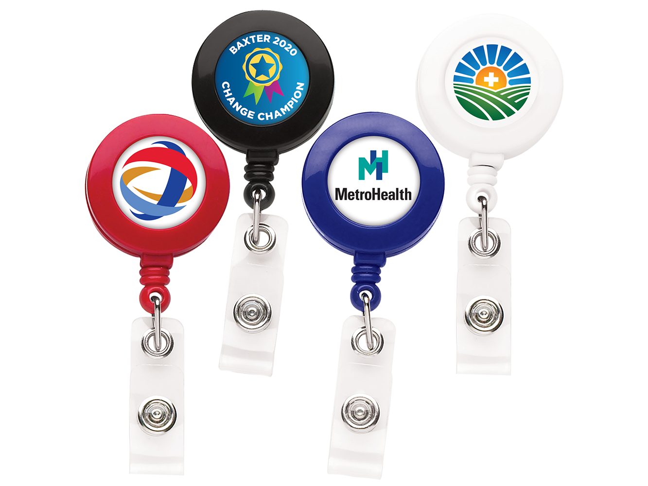 C-Line Retractable Translucent ID Card/Badge Reel with Spring Clip